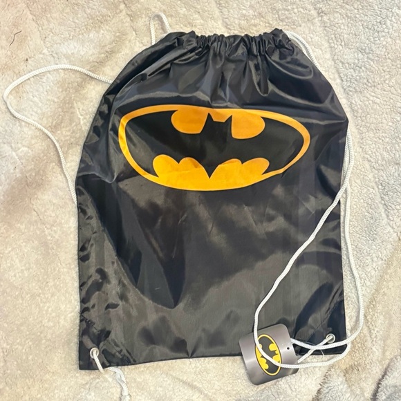 Batman Nylon Cinch Bag Water Resistant Backpack - Picture 3 of 5